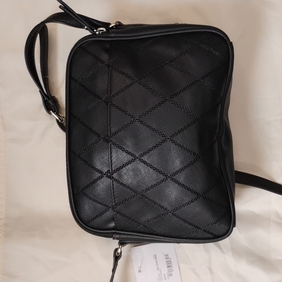 Liz Claiborne Eva Black Faux Leather Crossbody Bag/ NWT - Picture 3 of 7